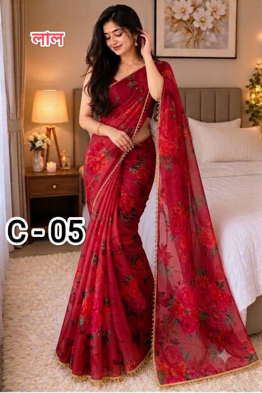 New Hit Digital Print Saree  Soft Premium Jorjet